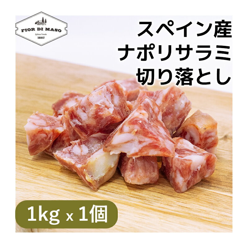 切り落とし ナポリ サラミ 1kg x 1個 | Salame Napoli kiriotoshi スライス ブロック 生ハム 生ハム切..