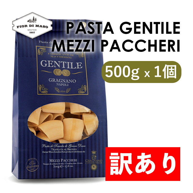 y󂠂zpX^EWFeB[ bcBEpbP 500g | Pasta Gentile Mezzi Paccheri