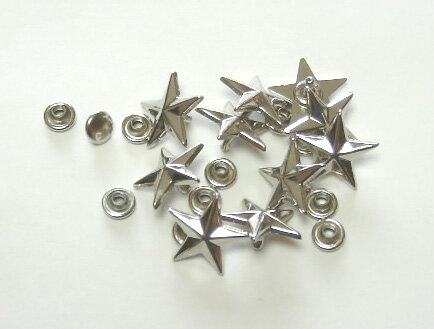 飾りカシメ　星(カット)10mmゴールド　首輪パーツ