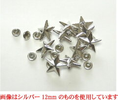 飾りカシメ　星(カット)10mmアンティーク　首輪パーツ