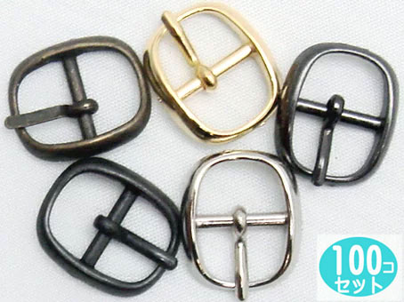 日本製 100個セット バックル美錠 アンティーク 10mm H18000