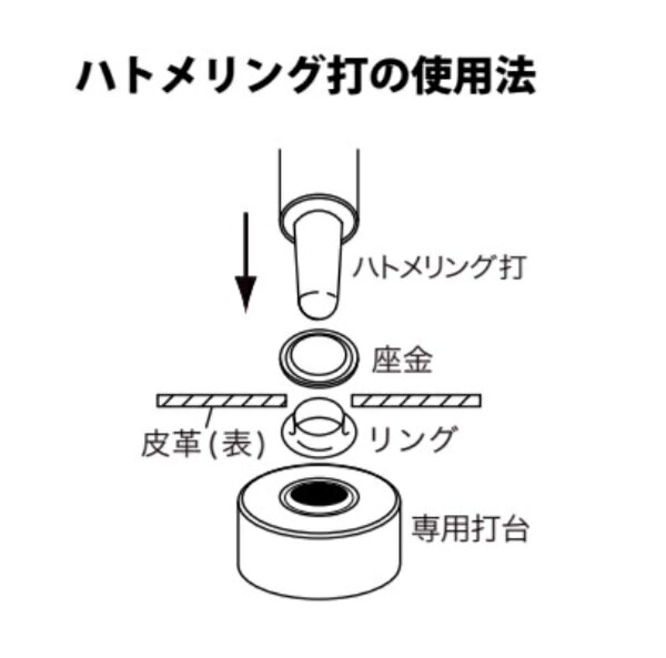 クラフト社 アイレット打ち 300番（NO.300 ハトメリング用）アイレット打ち棒 8331...