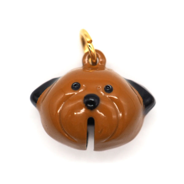 犬鈴 犬の顔鈴 仔犬鈴 / 首輪 鈴　キーホルダー 鈴　MBS