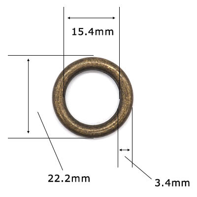 ペットマルカン ゴールド 首輪金具 15mm ...の紹介画像3