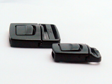 100個セット NIFCO ニフコ フロントリリースバックル 10mm クロ MFR10