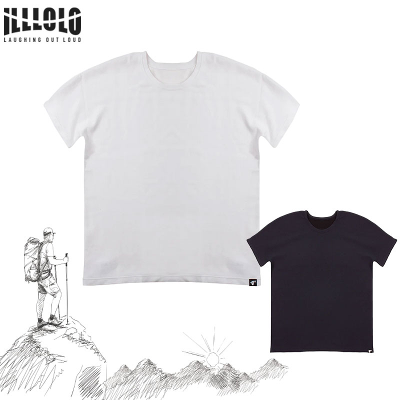 イルローロ 半袖 Tシャツ エコニール ILLLOLO Midweight Seamless Wool T トップス Tシャツ ハイブリッドTシャツ メリノウール 1