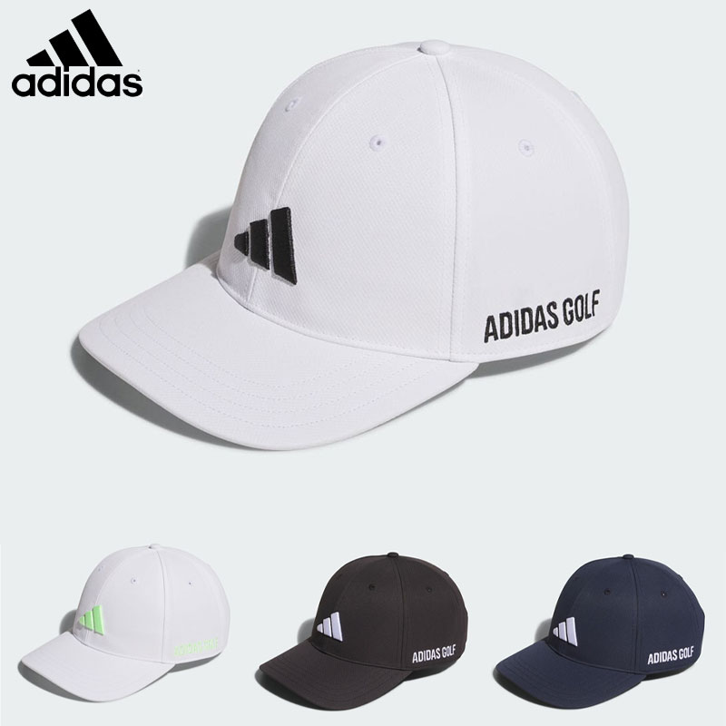 楽天フィオーレスポーツアディダス サイドロゴ キャップ IHS23 ツアースタイル　ゴルフキャップ 帽子 調節可能 吸湿 adidas