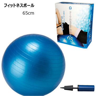 フィットネスボール 青 65cm IBFG-5759 ヨガ ジム フィットネス IDEAL BODY メーカー取り寄せ