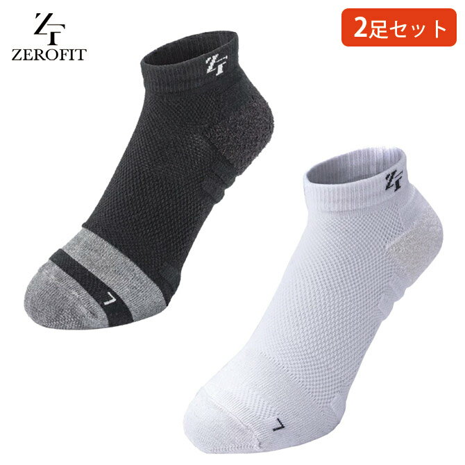 最大10%OFFクーポン!LINE登録で500円OFF ゼロフィット ナノソックス ショート 2足セット ゴルフ ウエア 靴下 男性用 女性用 アーチサポート ...
