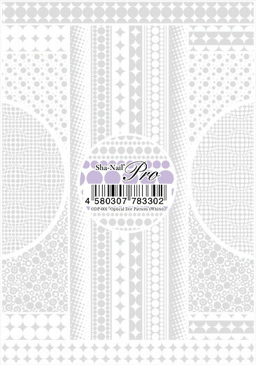 ★【ネコポス可】写ネイルProオプティカル　ドットパターン　ホワイト