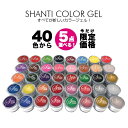 ★【LED/UV両対応ジェル】【5個セット1100円】【期間限定】SHANTI GEL(シャンティージェル) カラージェル 5個セット(ソフトカラージェル) [...
