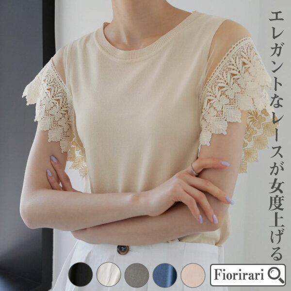 tシャツ レディース 半袖 おしゃれ カジュアル 大人 Tシャツ 白 部屋着 無地 ゆる tシャツ ゆるい tシャツ ゆったり 首 ゆったり よそいき 夏 レース フレンチ スリーブ プル オーバー オシャレ スリーブ 透かし レース ブラウス 透かし オーガンジーのサムネイル