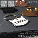 迷子札 ペット 猫 犬 首輪 リード 刻印 オリジナル ステンレス製 ネームプレート ネームキーホルダー ネームタグ おしゃれ かわいい まいご札 名前 なまえ...