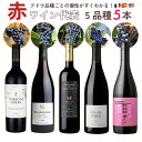 楽天Firadis WINE CLUB 楽天市場店【送料無料】ワイン セット【お得ワイン】赤ワイン 5本 入り「ブドウ品種ごとの個性がすぐ分かる！ 赤ワイン 代表5品種 5本セット」フランス スペイン アメリカ ソムリエ厳選 まとめ買い ギフト お祝い おすすめ パーティー 定番 フィラディス