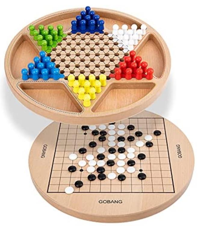 ダイヤモンドゲームボード&5つの伝統的な戦略ボードゲームは、家庭とパーティーです。