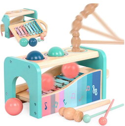 音楽おもちゃ 子供 パーカッション セット 早期開発 知育玩具 男の子 女の子 誕生日のプレゼント オクターブ ノッキング ピアノ 多機能 楽器おもちゃビジーボード