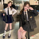 子供スーツ フォーマルスーツ 女の子スーツ プリーツスカート スカートスーツ 灰 入学式 卒業式 発表会 七五三 結婚式 jk制服