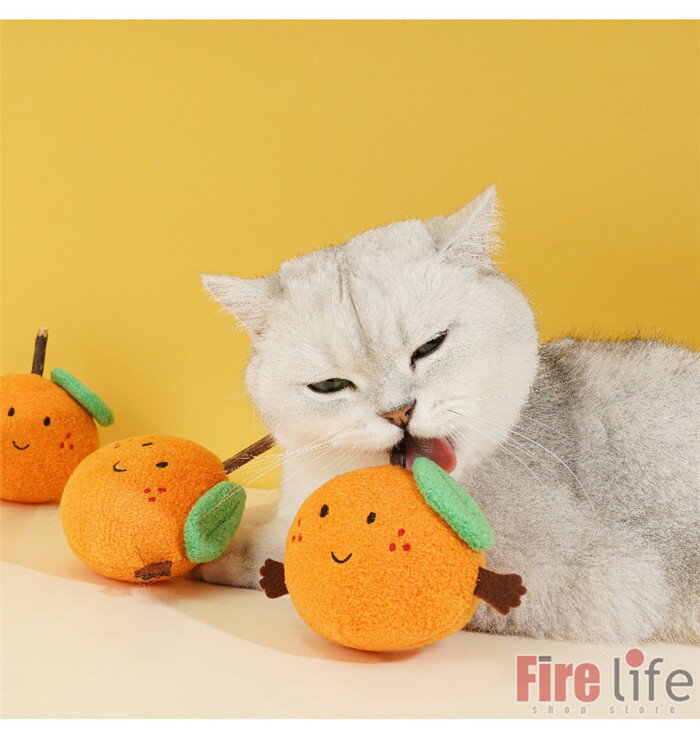 ペット用品 猫用 玩具 おもちゃ みかん リンゴ 豌豆 可愛い ストレス解消 運動不足解消 楽しい