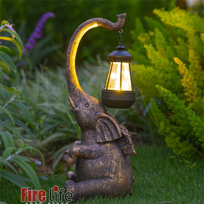 ソーラーライト ガーデンライト 庭飾り 象 かわいい 屋外 太陽エネルギー 自動点灯 花園 置き物 置物 庭 ガーデニング 装飾アイテム