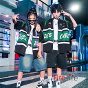 キッズダンス衣装 セットアップ 派手 キッズ ダンス衣装 上下 練習服 演出服 舞台服 ベージュ ブラック シャツ ハーフパンツ デニムパンツ ガールズ 男女兼...