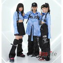 キッズダンス衣装 派手 男の子 女の子 セットアップ ヒップホップ jazz ブルーシャツ ショート丈 キュロットスカート カーゴパンツ 黒ベスト キャップ 韓...