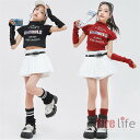 キッズダンス衣装 チアガール セットアップ ヒップホップ レッド ブラック 半袖 へそ出しトキュロットスカート 女の子 団体服 ステージ衣装 イベント セットアップ K-POP ジュニア オシャレ 応援団 韓国風 子供服 ガールズ