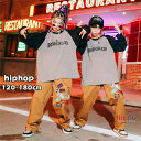 キッズダンス衣装 ヒップホップ hiphop 長袖Tシャツ ワイドパンツ K-POP 練習服 ステージ衣装 男の子 女の子 ダンス服 秋冬 子供服