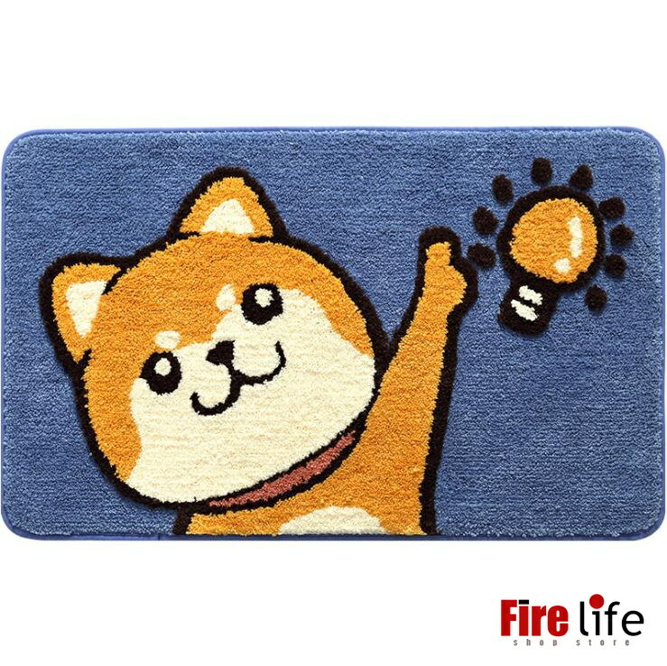 バスマット 足ふきマット かわいい 柴犬 ライオン 吸水 速乾 抗菌 防臭 ふわふわ サラサラ お風呂マット 足ふきマット 部屋 風呂場 玄関 シンプル プレゼント ギフト