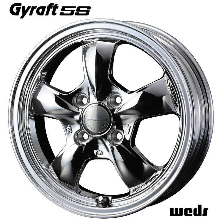 12×4.00B インセット＋43 4-100 新品 ホイール 4本Weds ウェッズ GYRAFT 5S グラフト ゴエスNT100 クリッパー ミニキャブバン ハイゼット スクラム