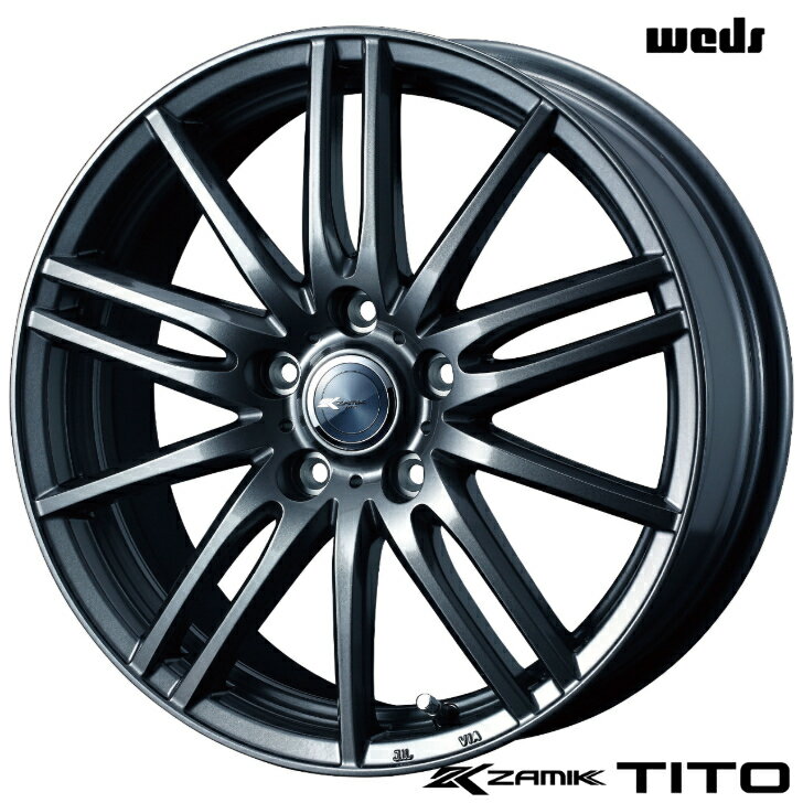 レヴォーグ オデッセイ ヴェゼル ノア ヴォクシー セレナ18×7.5J インセット+55 5-114.3 グレーウェッズ ザミック ティート 新品 ホイール 4本