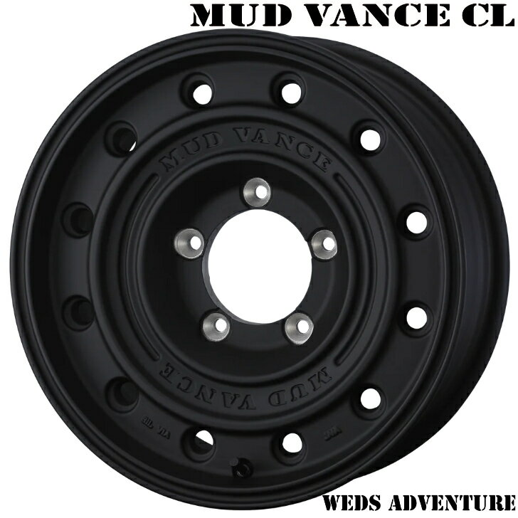 樂天商城 - ジムニー JIMNY JB JA16×5.5J インセット+22 5H 139.7 ホイール 4本ウェッズ マッド ヴァンス CL シーエル ブラック