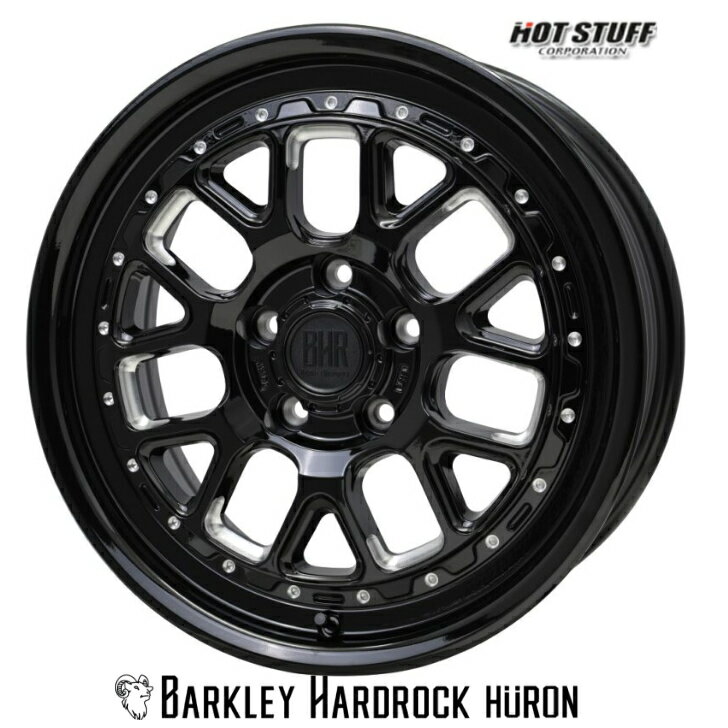 Rakuten - 17×7.0J インセット+38 5-114.3 新品 ホイール 4本ホットスタッフ バークレイ ハードロック ヒューロン RAV4 デリカD:5 CX-5 アウトランダー