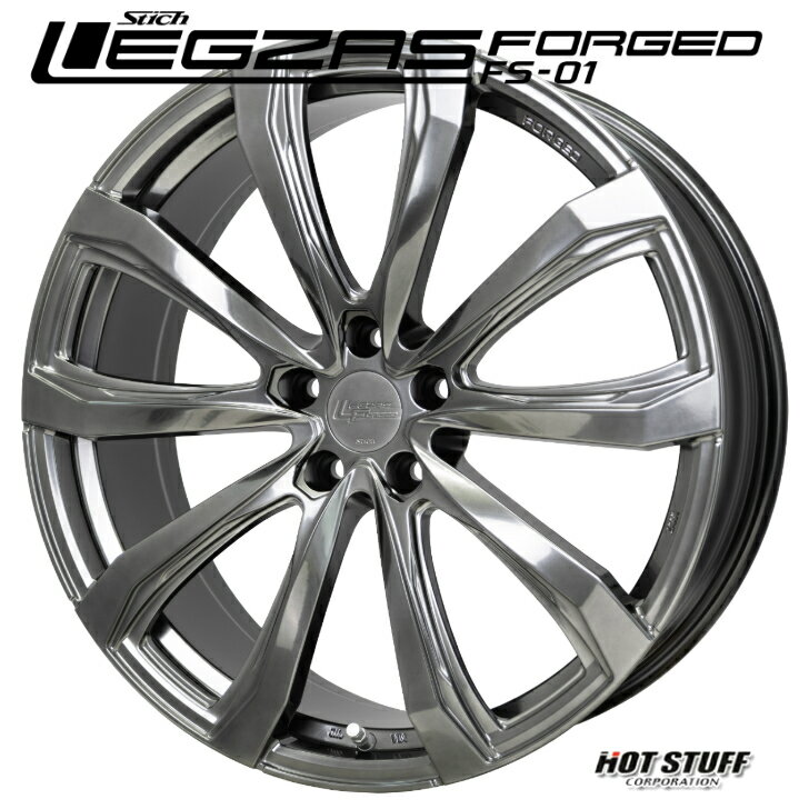 40系 アルファード ヴェルファイア アルヴェル19×7.5J インセット+40 5-120 新品 ホイール 4本シュティッヒ レグザス フォージド FS 01 鍛造 シルバー
