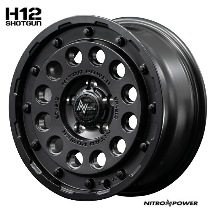 樂天商城 - 16×7.0J インセット +40 5-114.3 新品 ホイール 4本MID マルカ サービス ナイトロパワー H12 ブラック 黒RAV4 アルファード ヴェルファイア クラウン C-HR SAI