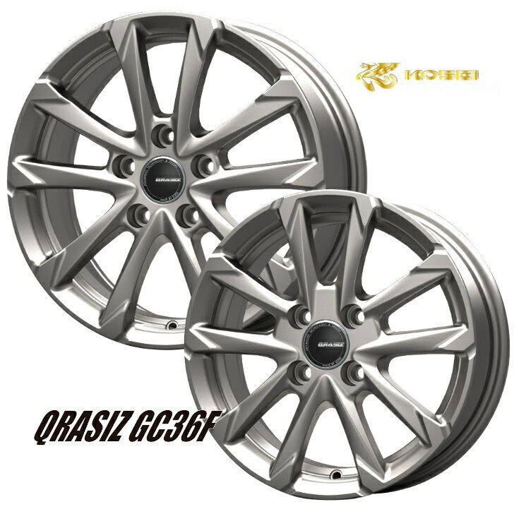 17×7.0J インセット 40 / 48 / 53 / 5-114.3 17インチ 新品エルグランド RAV4 マーク クラウンマジェスタ RVRKIT JAPAN ケイアイティ クレイシズ GC36F シルバー