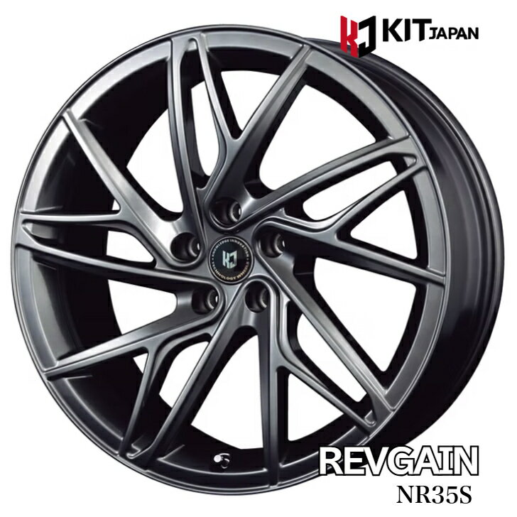 Rakuten - クラウン 200/210/220系 20×8.5J インセット +43 5-114.3 ブラックKIT ケイアイティ レヴゲイン レブゲイン NR35S新品 ホイール 4本