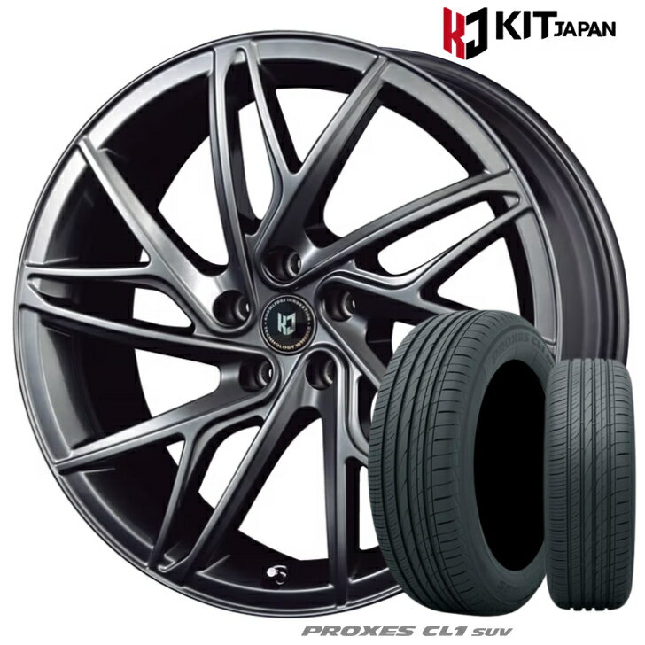 アルファード ヴェルファイア 40系 20×8.5J インセット +40 5-120 ブラック グレーKIT ケイアイティ レヴゲイン レブゲイン NR35Sトーヨー プロクセス CL1 SUV 245/45R20