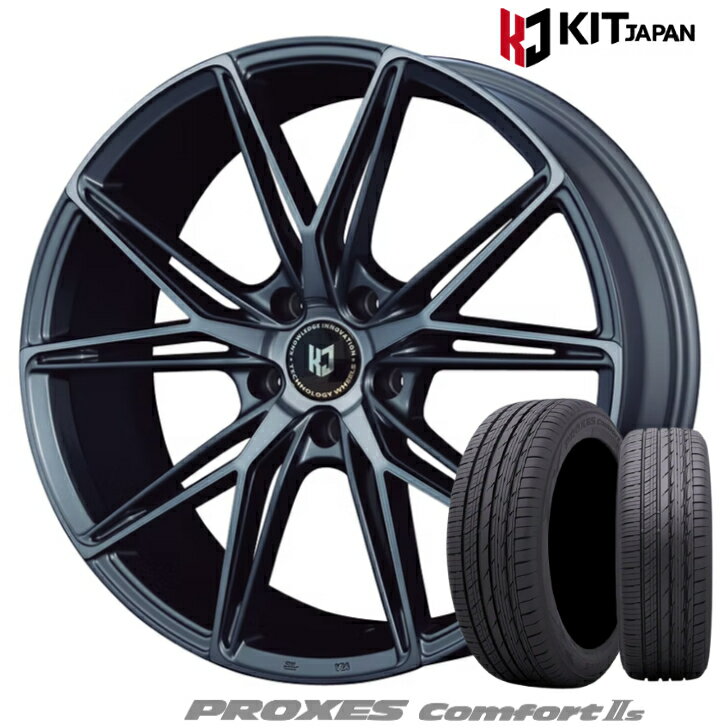 アルファード ヴェルファイア 40系 20×8.5J インセット +40 5-120 ガンメタ グレーKIT ケイアイティ レヴゲイン レブゲイン VW55Sトーヨー プロクセス コンフォート IIs 245/45R20