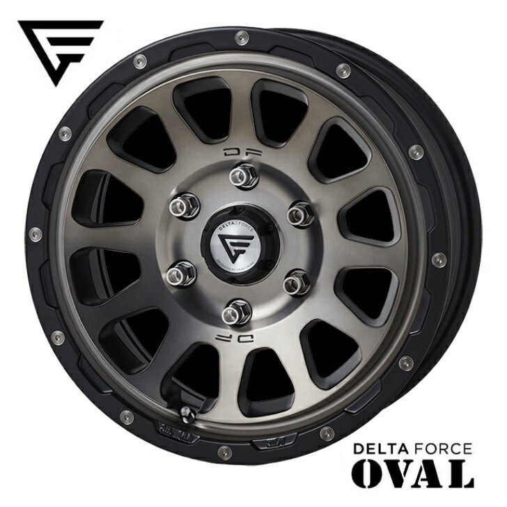 16×7.0J インセット +38 6H 139.7 新品 ホイール 4本DELTA FORCE デルタ フォース OVAL オーバル ポリッシュFor HIACE / ハイエース