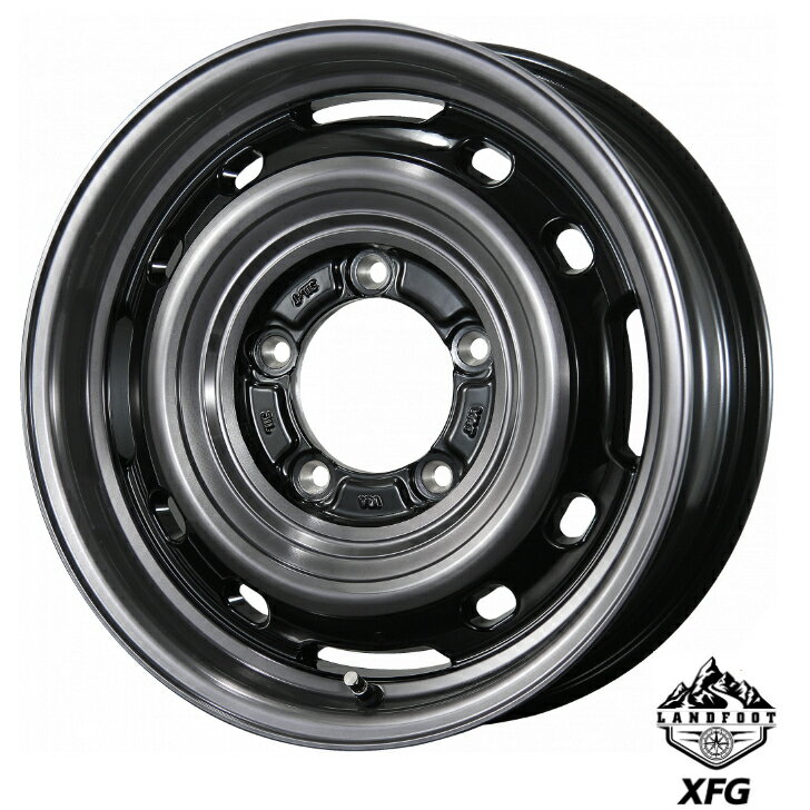 Rakuten - 16×6.0J インセット +0 5-139.7 16インチ 新品TOPY トピー LANDFOOT ランドフット XFG ジムニーシエラ