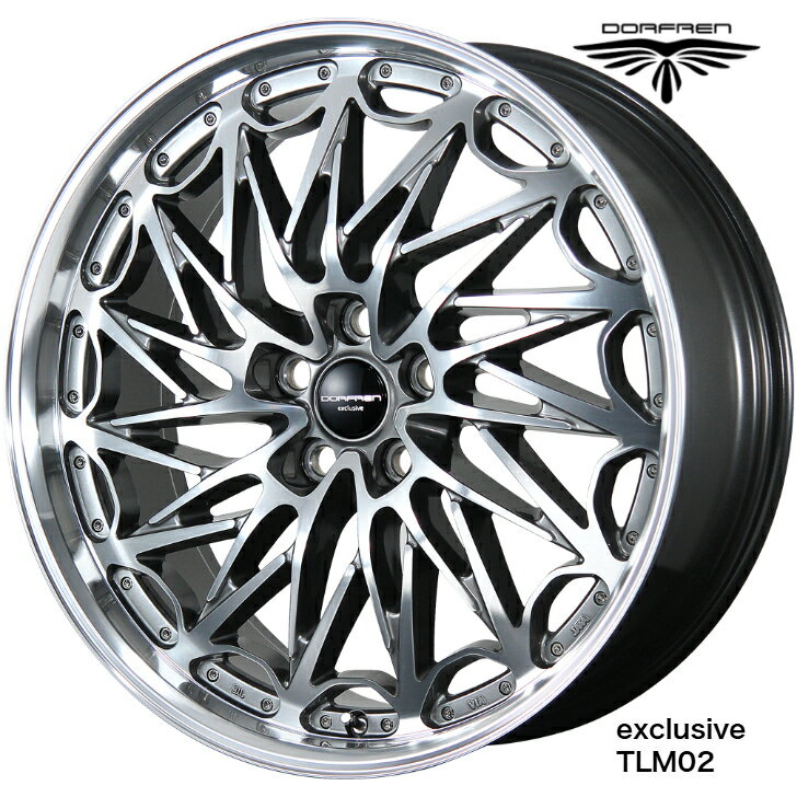 Rakuten - アルファード ヴェルファイア 40系19×8.0J インセット +40 5-120 新品 ホイール 4本TOPY トピー ドルフレン エクスクルーシブ TLM-02高級感 立体感 メッシュ スポーク 深リム ディープリム