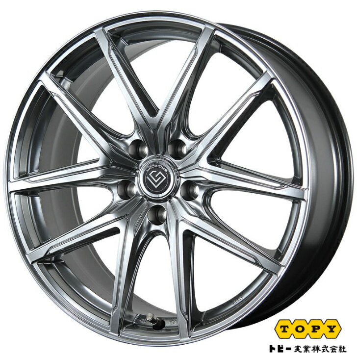 19×8.0J インセット +25 5-120 トピー ロンギヌス RE-X シルバーレクサス LS 50系 クラウンセダン 35