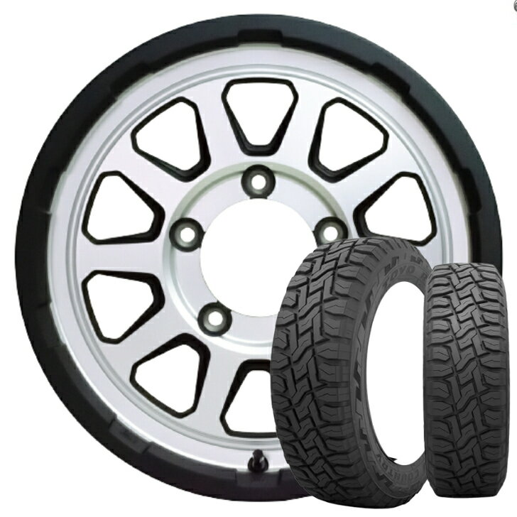 スズキ ジムニー JIMNY 新品 タイヤ ホイール16インチ 5.5J インセット+20 5H 139.7 4本 ホットスタッフ マッドクロス レンジャー シルバーオープンカントリー R/T 215/70R16 100Q トーヨー