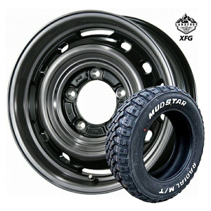 Rakuten - ジムニー JB64W JB23W / 新品 タイヤ ホイール 4本16×5.5J インセット +20 5H139.7 トピー ランドフット XFG215/70R16 100T マッドスター ラジアル M/T ホワイトレター