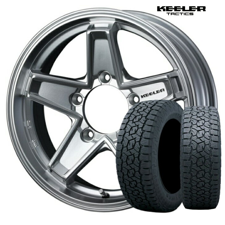 Rakuten - ジムニー JIMNY 新品 タイヤ ホイール 4本 シルバー ごつい16×5.5J インセット +22 5H139.7 キーラー タクティクス175/80R16 91S トーヨー オープン カントリー A/T スリー