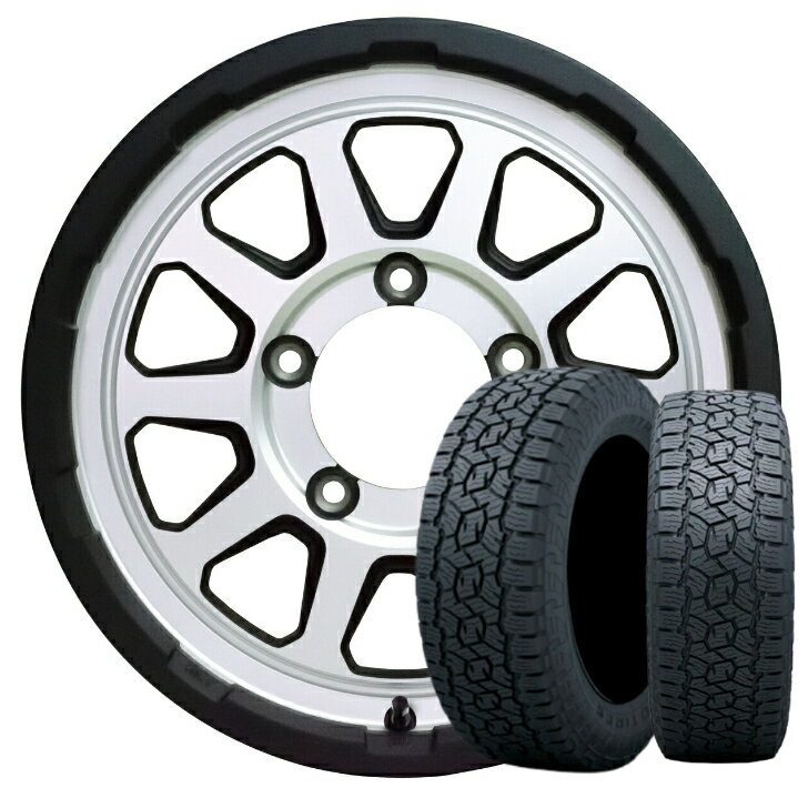 乐天商城 - スズキ ジムニー JIMNY タイヤ ホイール 4本16インチ 5.5J インセット+20 5H 139.7 新品ホットスタッフ マッドクロス レンジャー シルバー175/80R16 91S トーヨー オープン カントリー A/T スリー