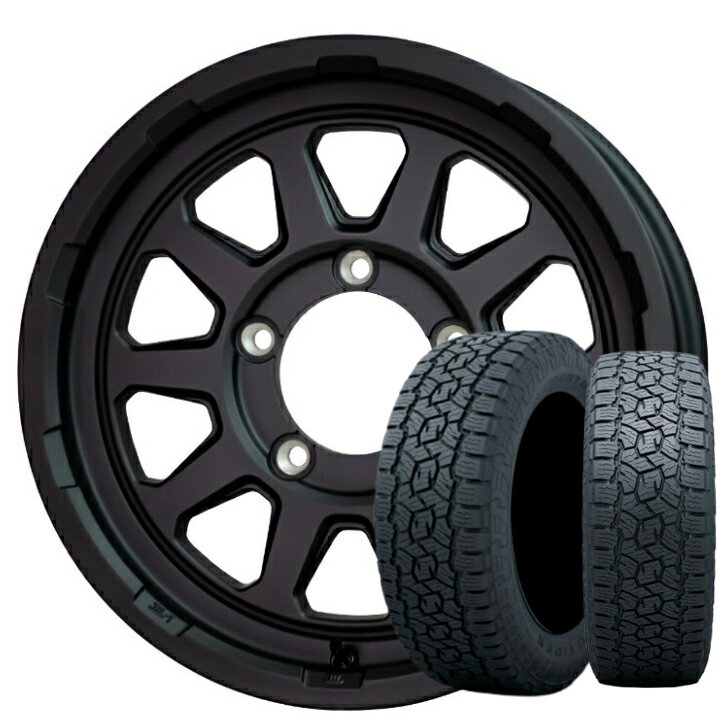 乐天商城 - スズキ ジムニー JIMNY 新品 タイヤ ホイール 4本16インチ 5.5J インセット+20 5H 139.7 黒ホットスタッフ マッドクロス レンジャー ブラック175/80R16 91S トーヨー オープン カントリー A/T スリー