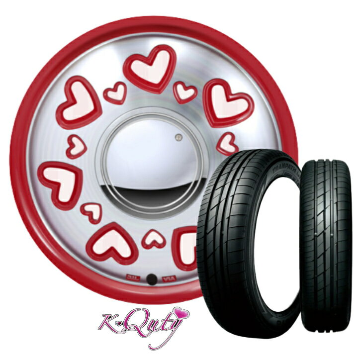 15×4.5J インセット +43 4H-100 4本 レッド 赤165/55R15 75V 新品 サマータイヤ ホイール セットMONZA JAPAN モンツァ K Quty ケー キューティーTOYO TIRES トーヨー TRANPATH LuK トランパスオッティ ekワゴン ワゴンR トッポ ライフ ミラ 等
