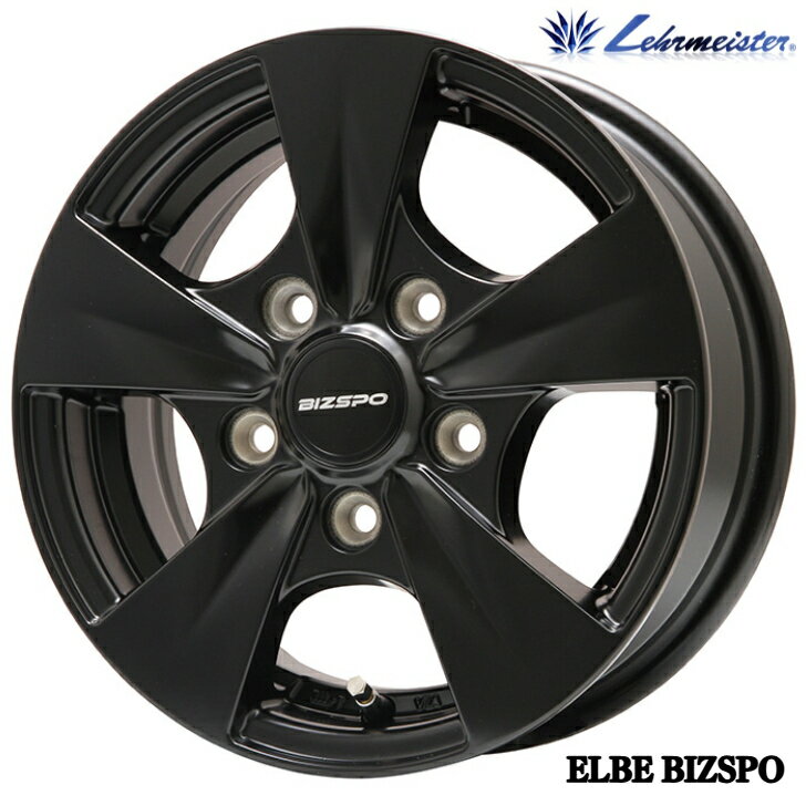 13 吋 - 13×5.0J インセット +50 5-114.3 ブラックLEHRMEISTER ELBE BIZSPO ライトエース