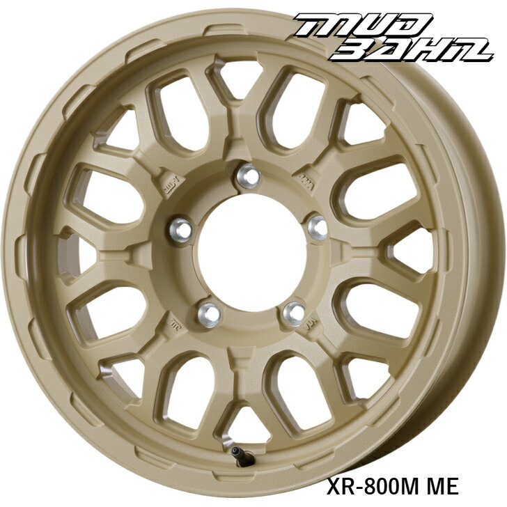 Rakuten - 16×5.5 インセット+20 5H 139.7 ホイール 4本インターミラノ マッドバーン XR-800M ME ベージュジムニー